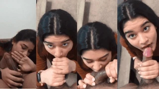 Cute Mumbai Girl Blowjob Big Cock