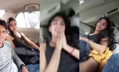 Desi GF nude Tits Exposed Leaked Car Sex MMS